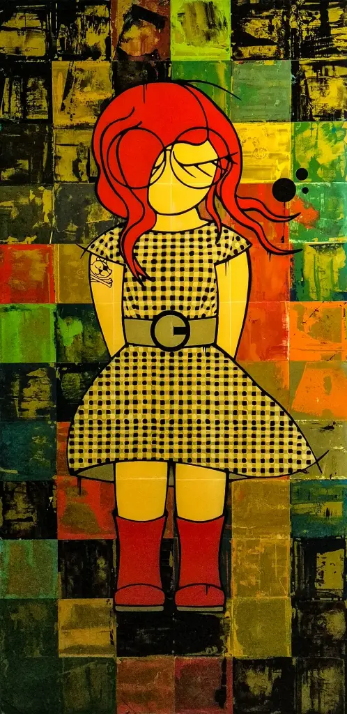 La fille au vent "Fifty's dress"