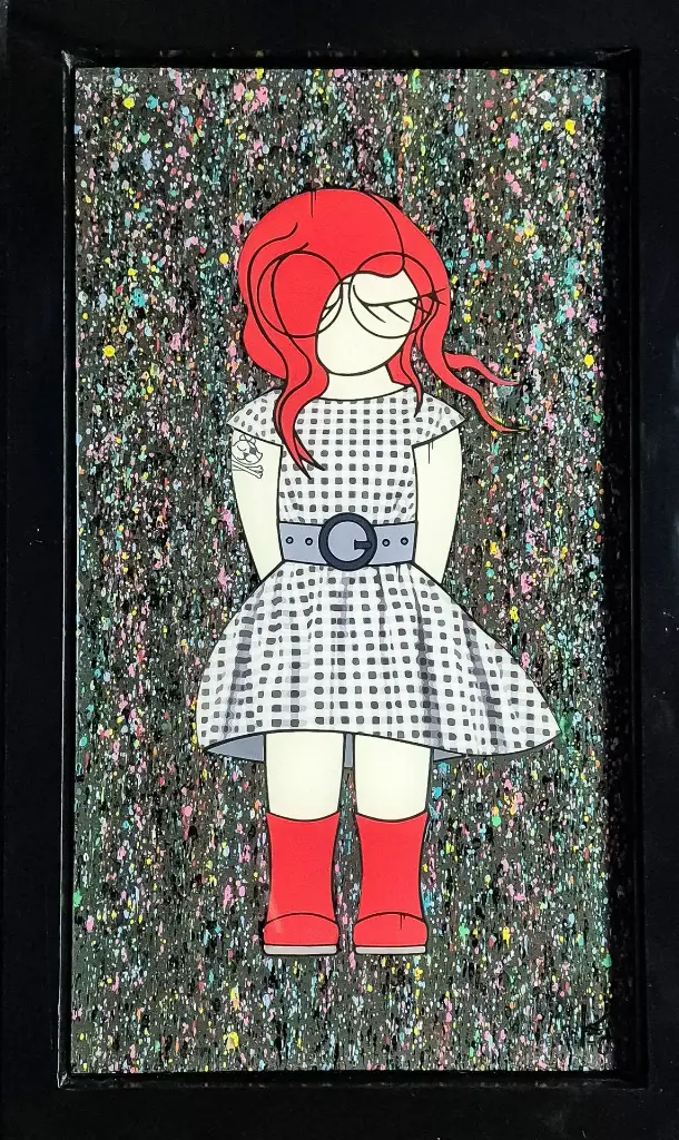 Fille au vent  "jours de pluie"